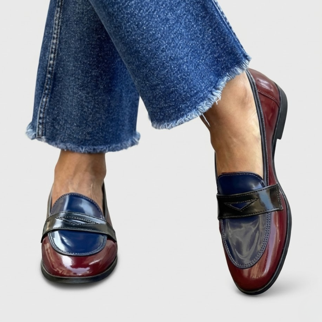 Trude | Contrasting Slip-Ons