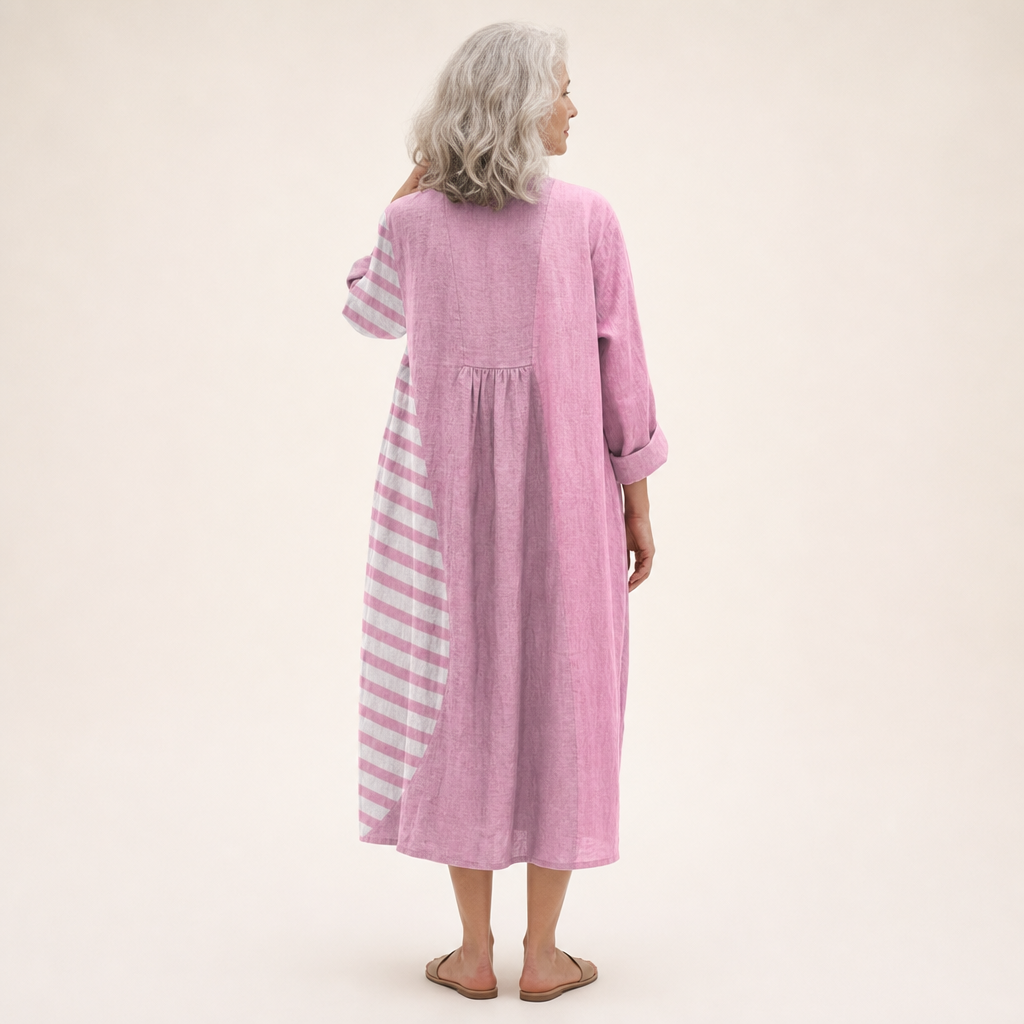 Nadine - Flattering Printed Summer Dress