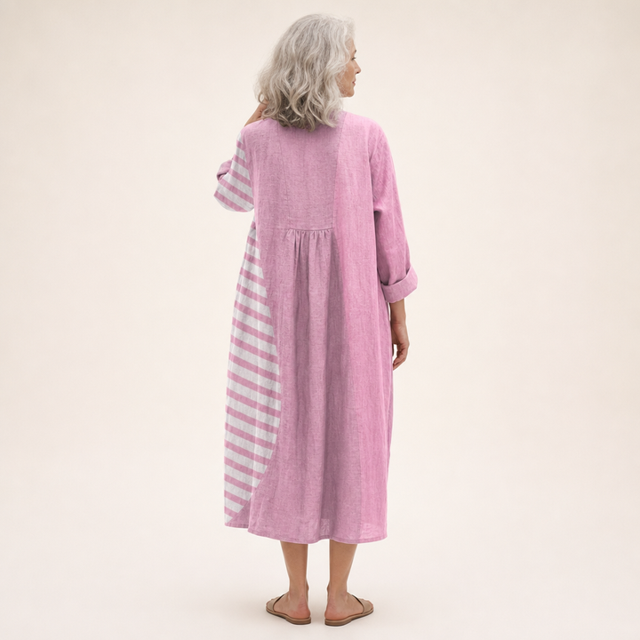 Nadine - Flattering Printed Summer Dress