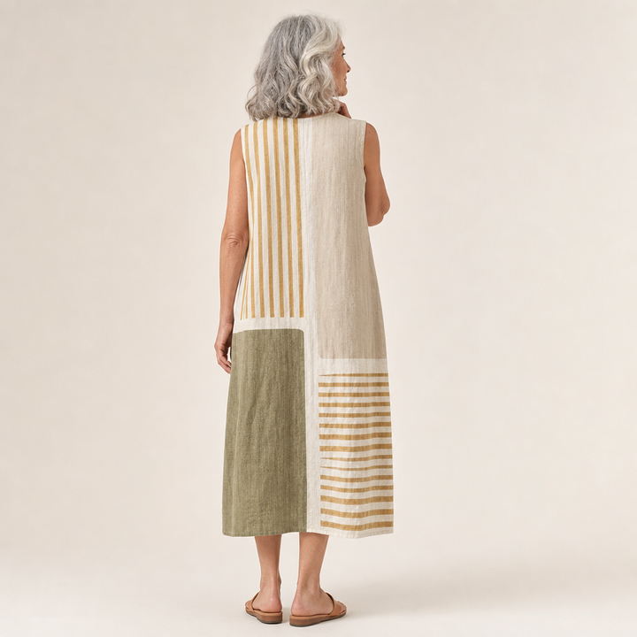 Zélie - Comfortable Summer Dress Without Sleeves