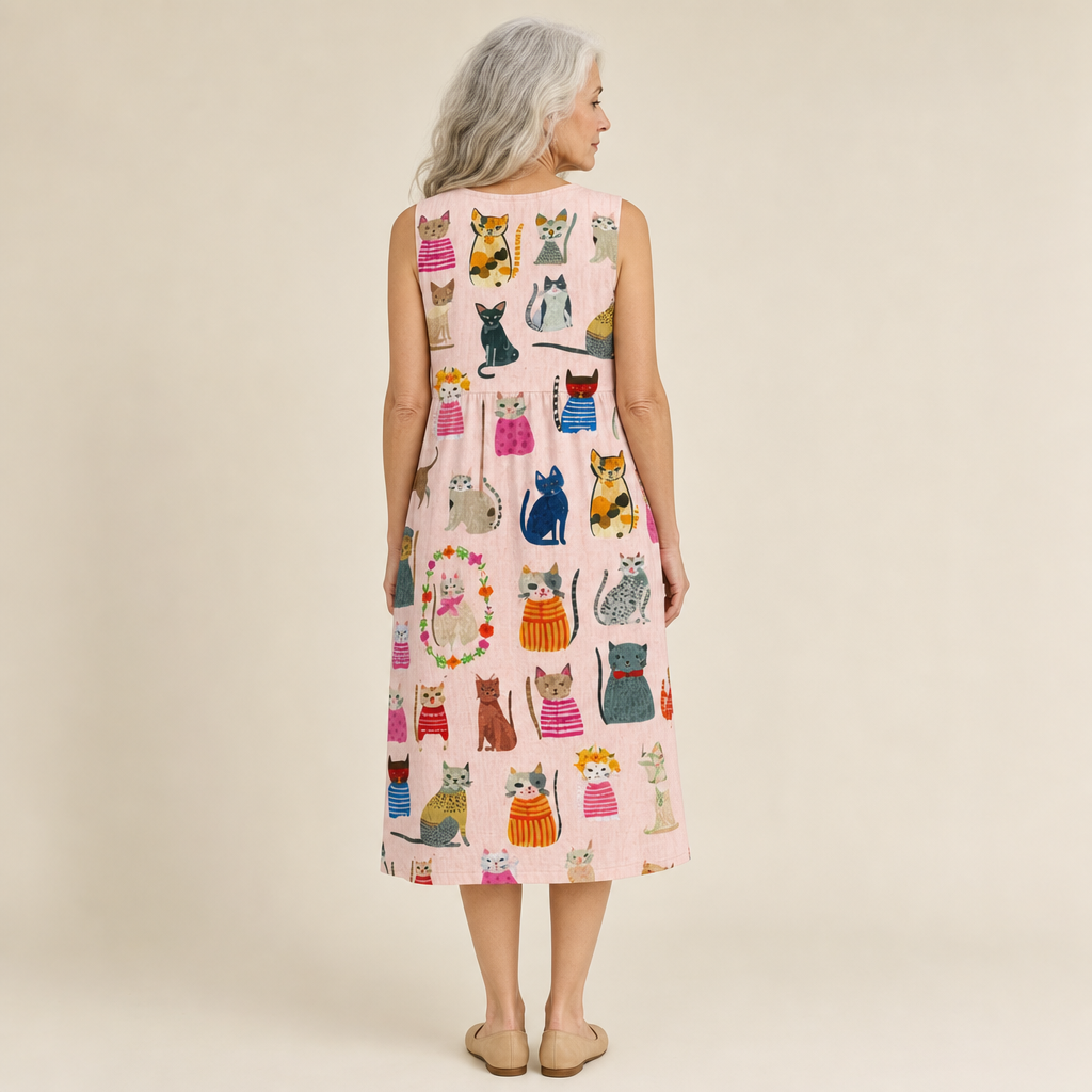 Océane - Comfortable Summer Dress Without Sleeves