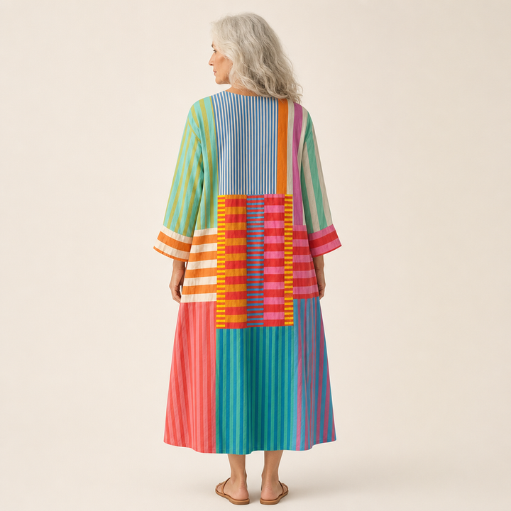 Alix - Flattering Printed Summer Dress