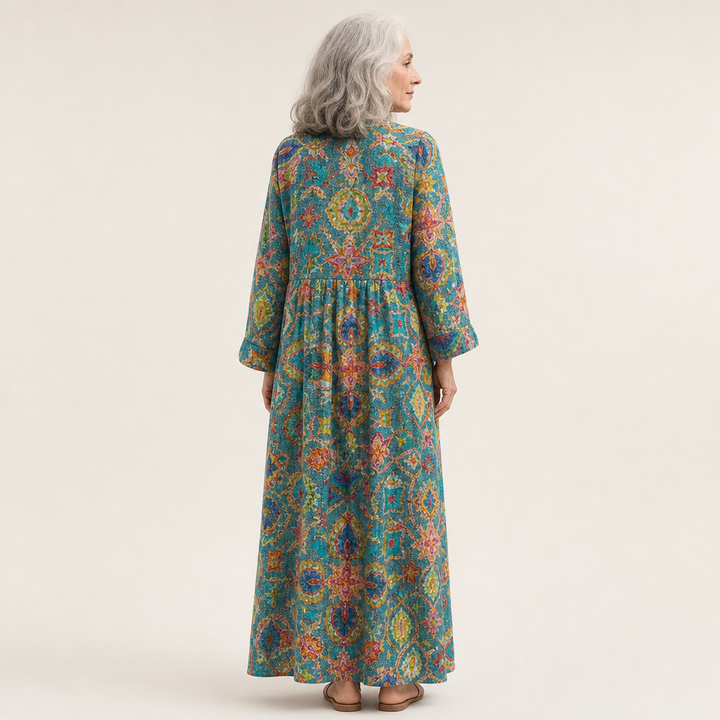 Capucine - Flattering Printed Summer Dress