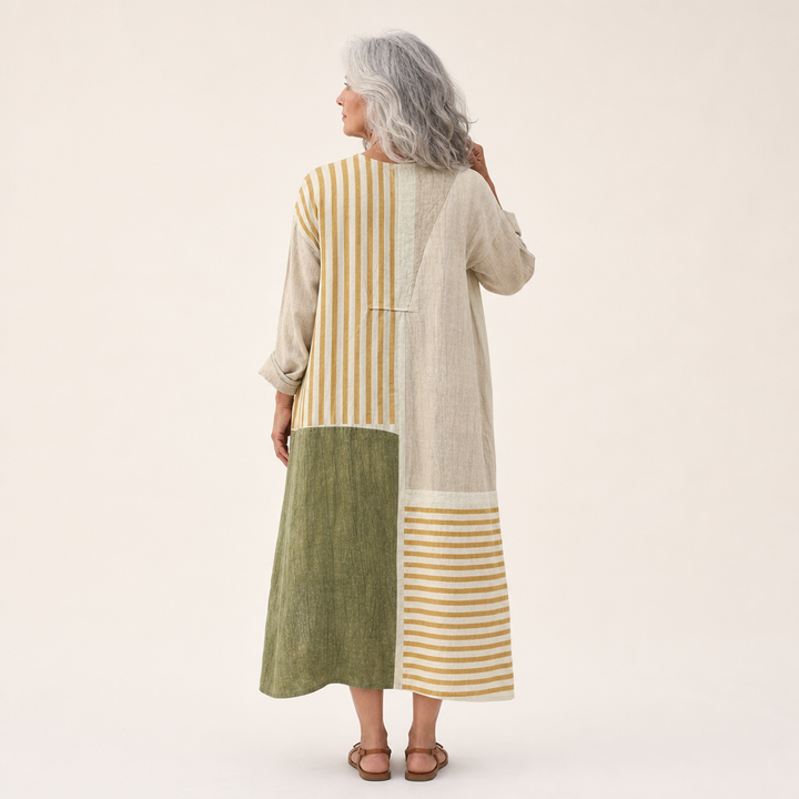 Henriette - Flattering Printed Summer Dress
