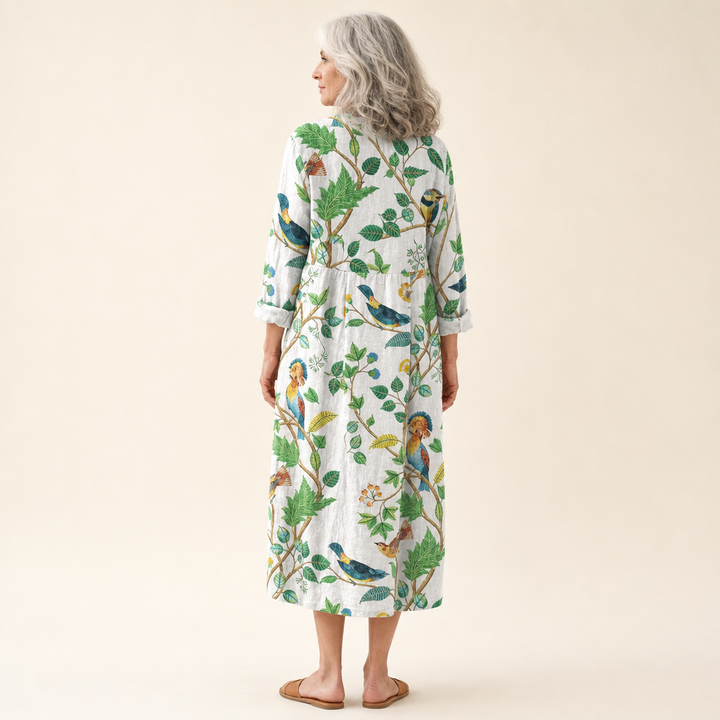 Valentine - Flattering Printed Summer Dress