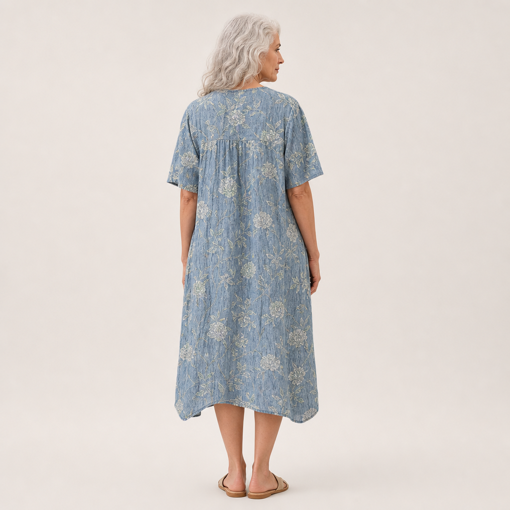 Geneviève - Flattering Printed Summer Dress