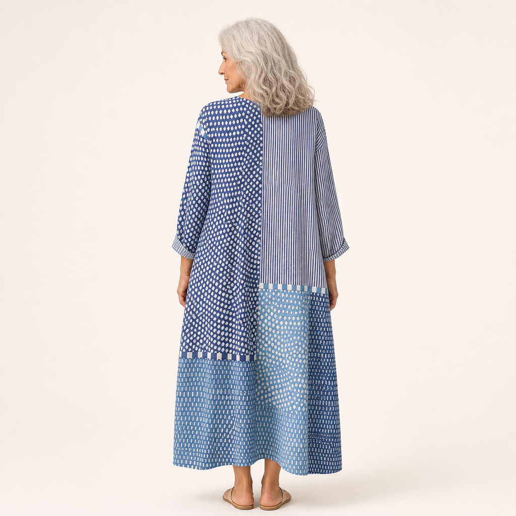 Lou - Flattering Printed Summer Dress