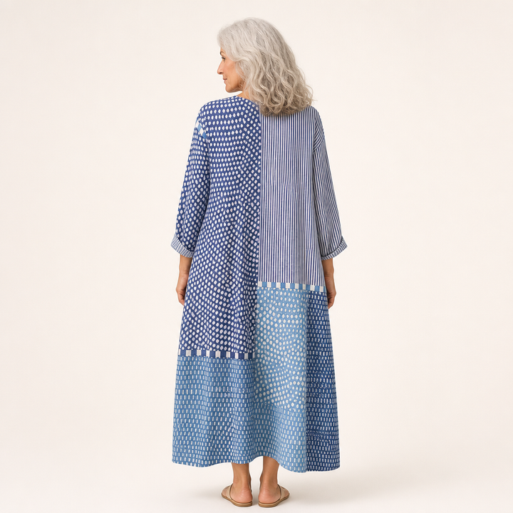 Lou - Flattering Printed Summer Dress