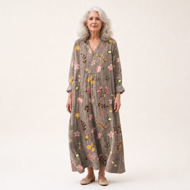 Maëlys - Flattering Printed Summer Dress