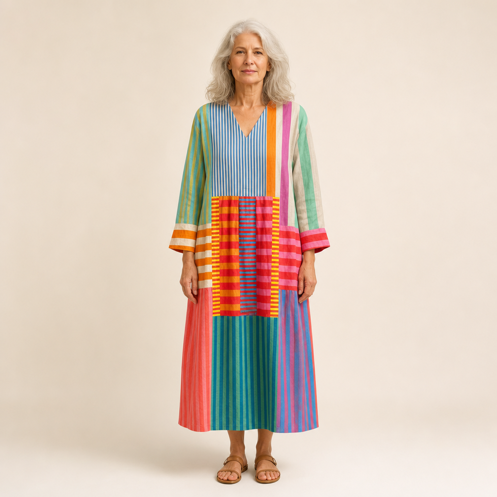 Alix - Flattering Printed Summer Dress