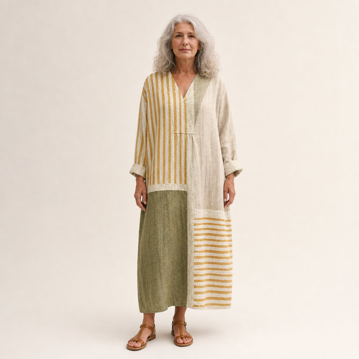 Henriette - Flattering Printed Summer Dress