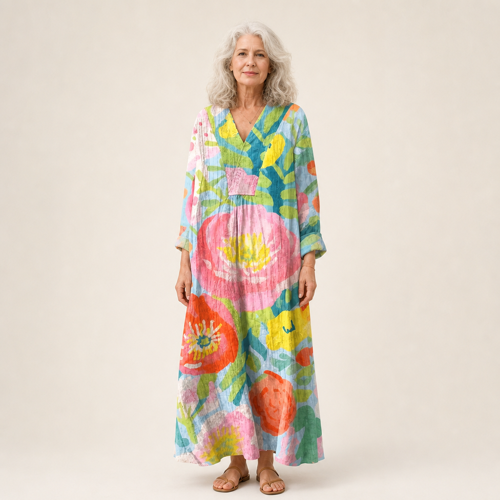 Jules - Flattering Printed Summer Dress
