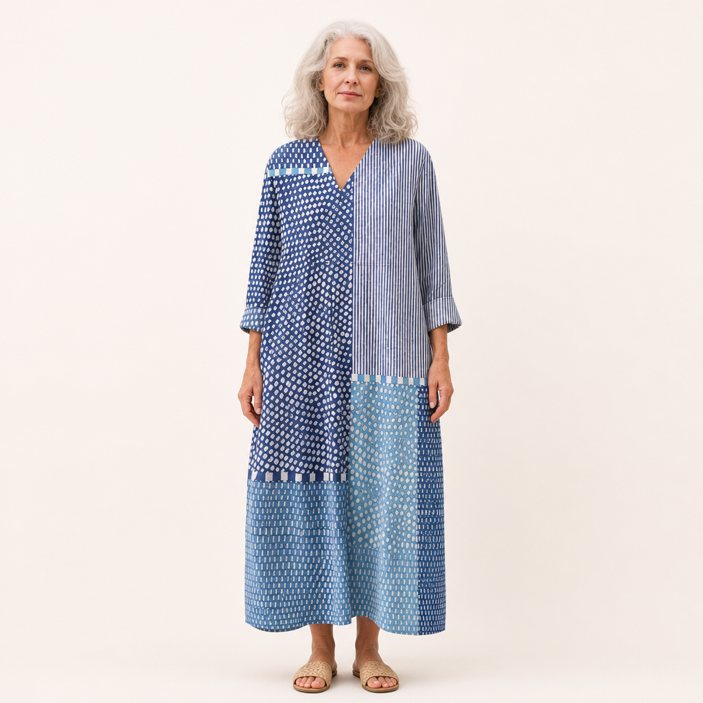 Lou - Flattering Printed Summer Dress