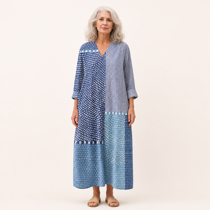Lou - Flattering Printed Summer Dress