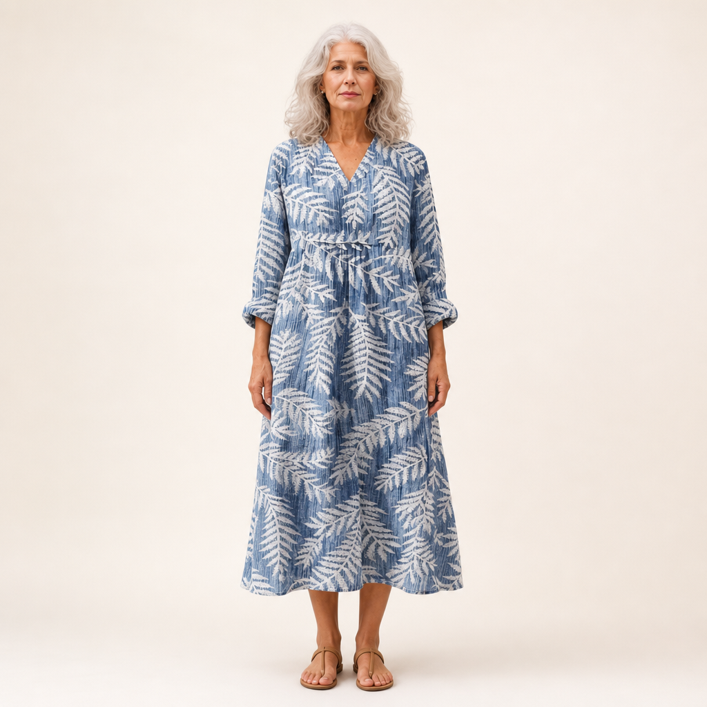 Malo - Flattering Printed Summer Dress