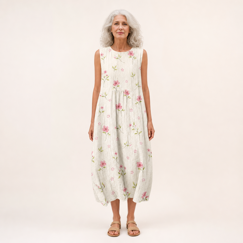 Faustine - Comfortable Summer Dress Without Sleeves