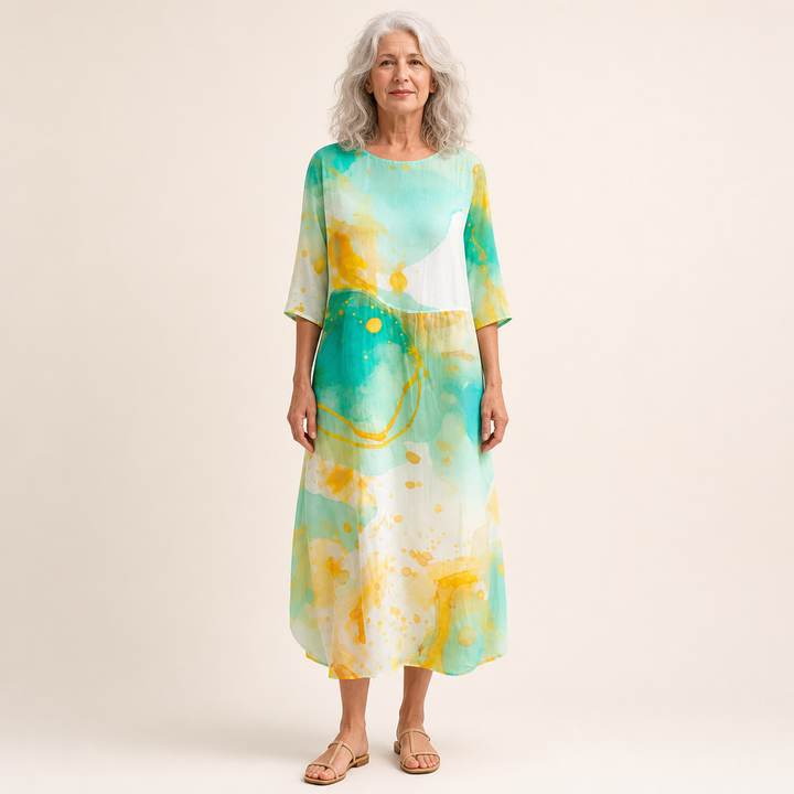 Mireille - Long, flowing, chic, and comfortable dress