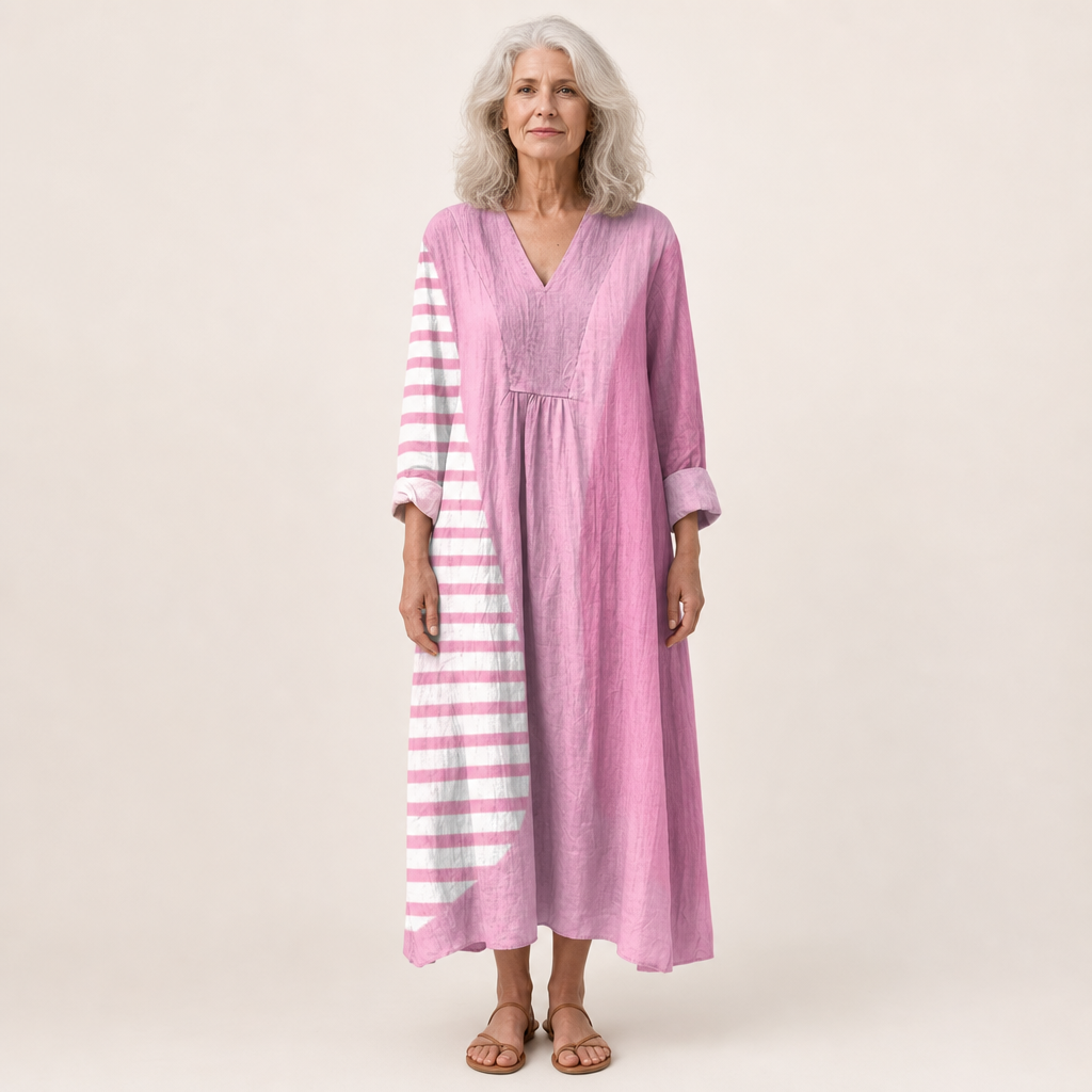 Nadine - Flattering Printed Summer Dress