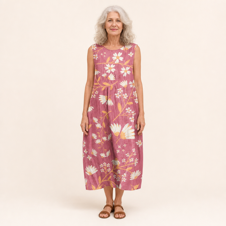 Margaux - Comfortable Summer Dress Without Sleeves