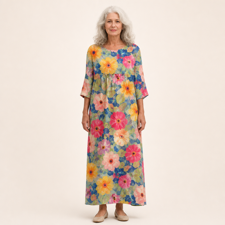Solène - Long, flowing, chic, and comfortable dress