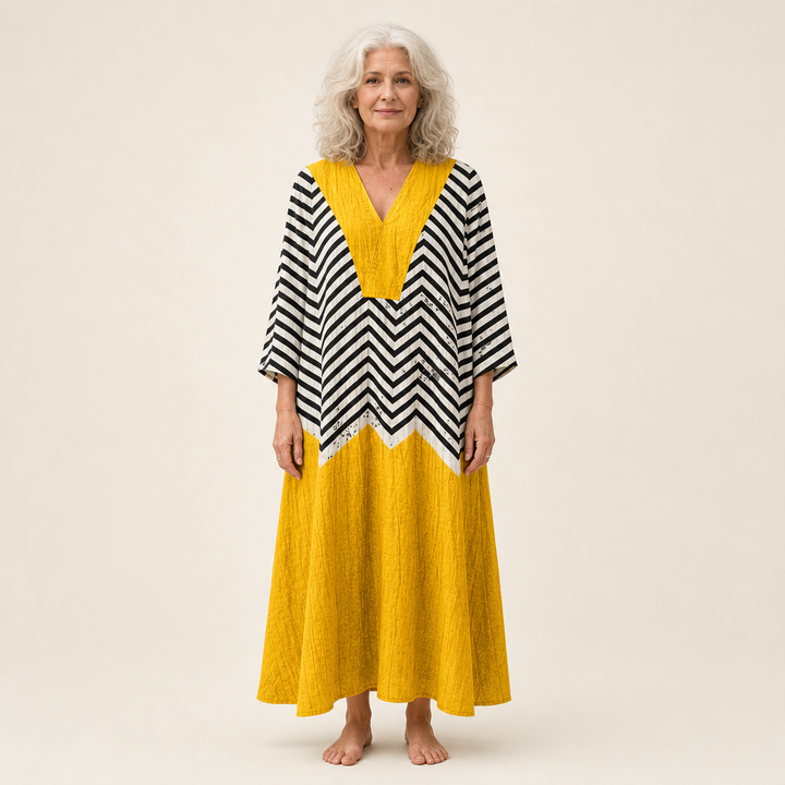 Mia - Flattering Printed Summer Dress