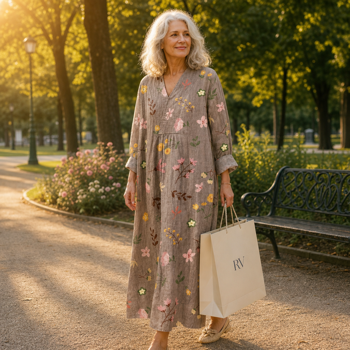 Maëlys - Flattering Printed Summer Dress