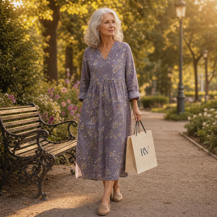 Lino - Flattering Printed Summer Dress