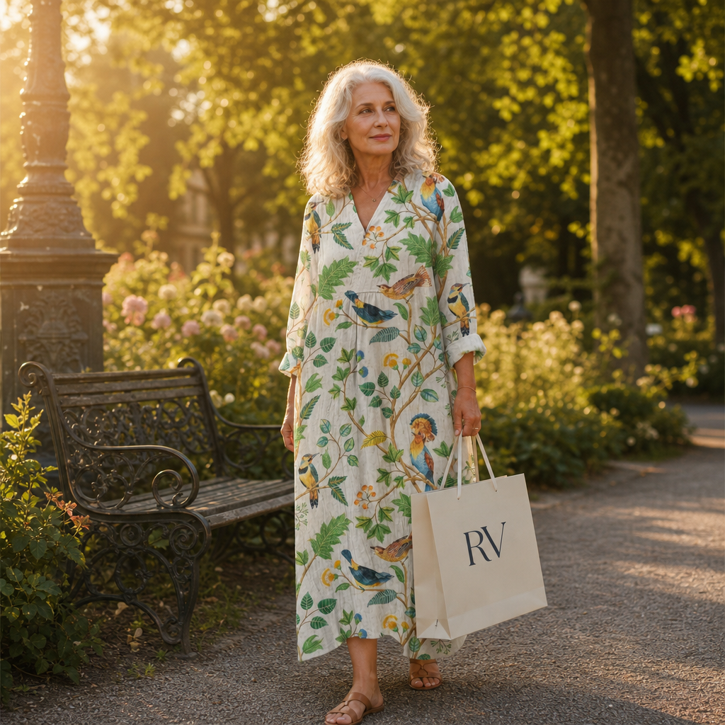 Valentine - Flattering Printed Summer Dress