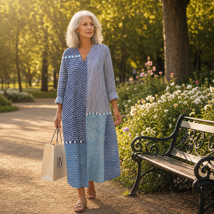 Lou - Flattering Printed Summer Dress