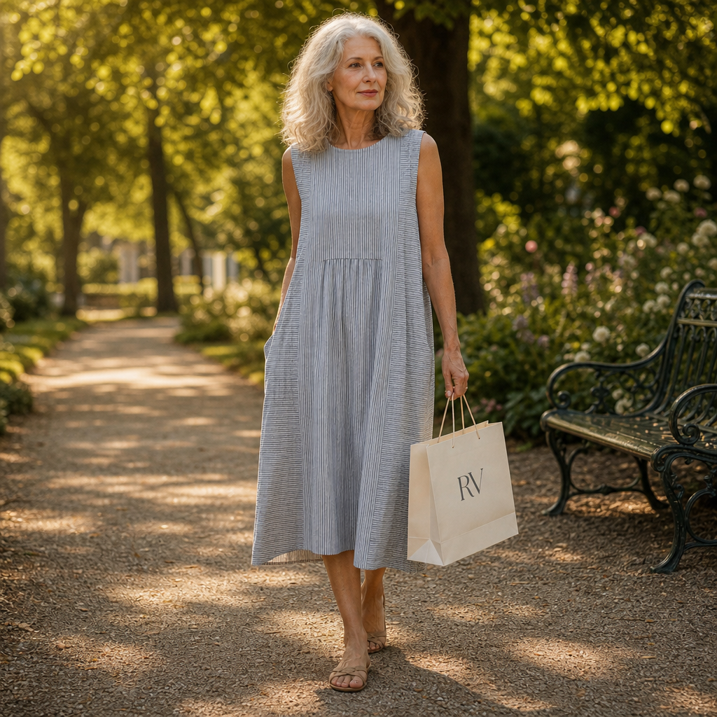 Enzo - Comfortable Summer Dress Without Sleeves