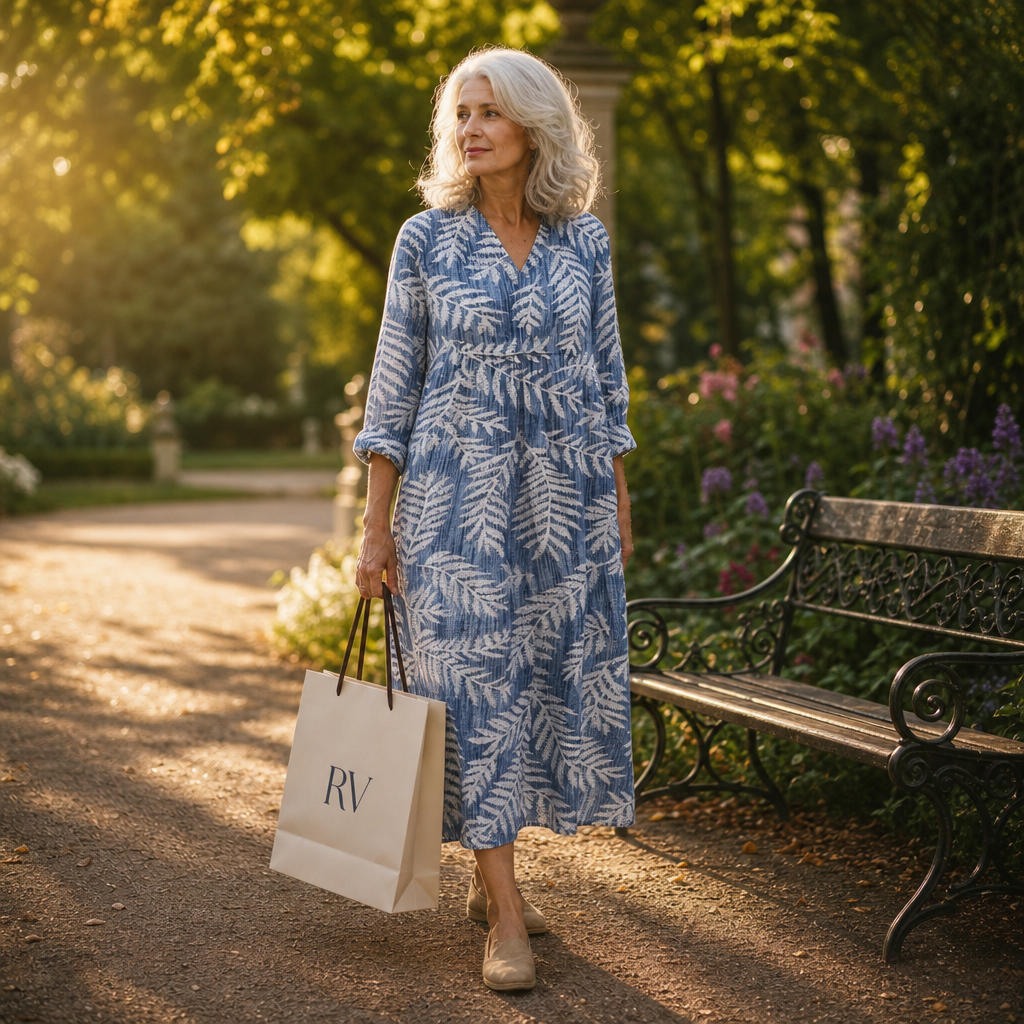 Malo - Flattering Printed Summer Dress