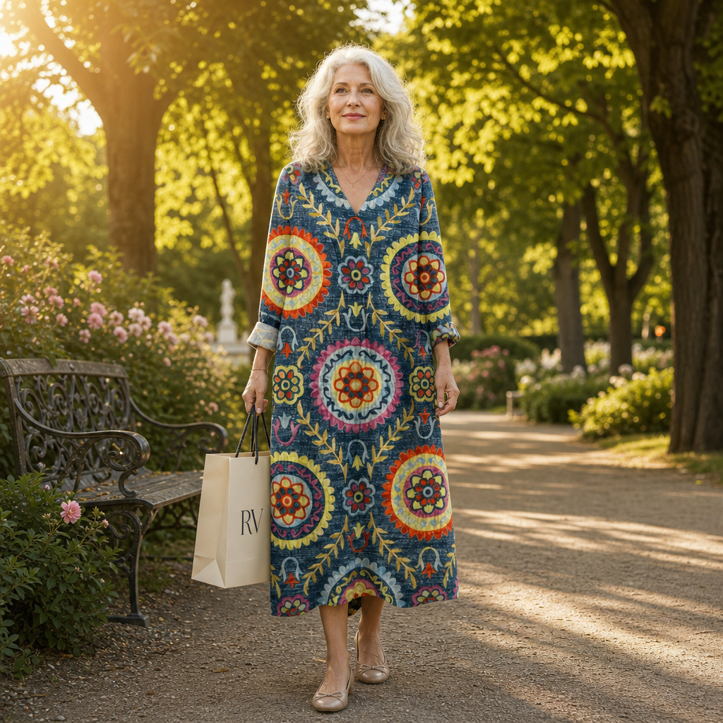 Amélie - Flattering Printed Summer Dress