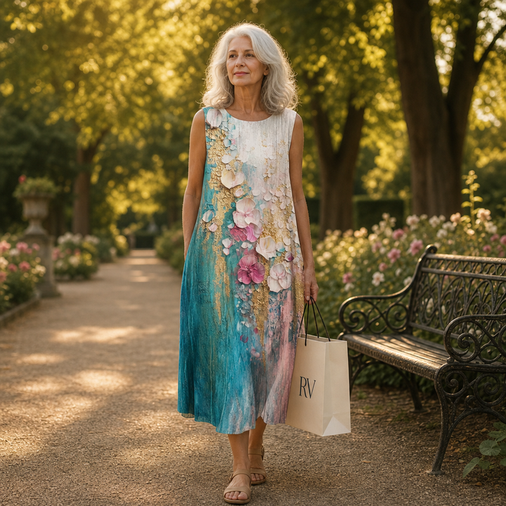 Floriana - Comfortable Summer Dress Without Sleeves