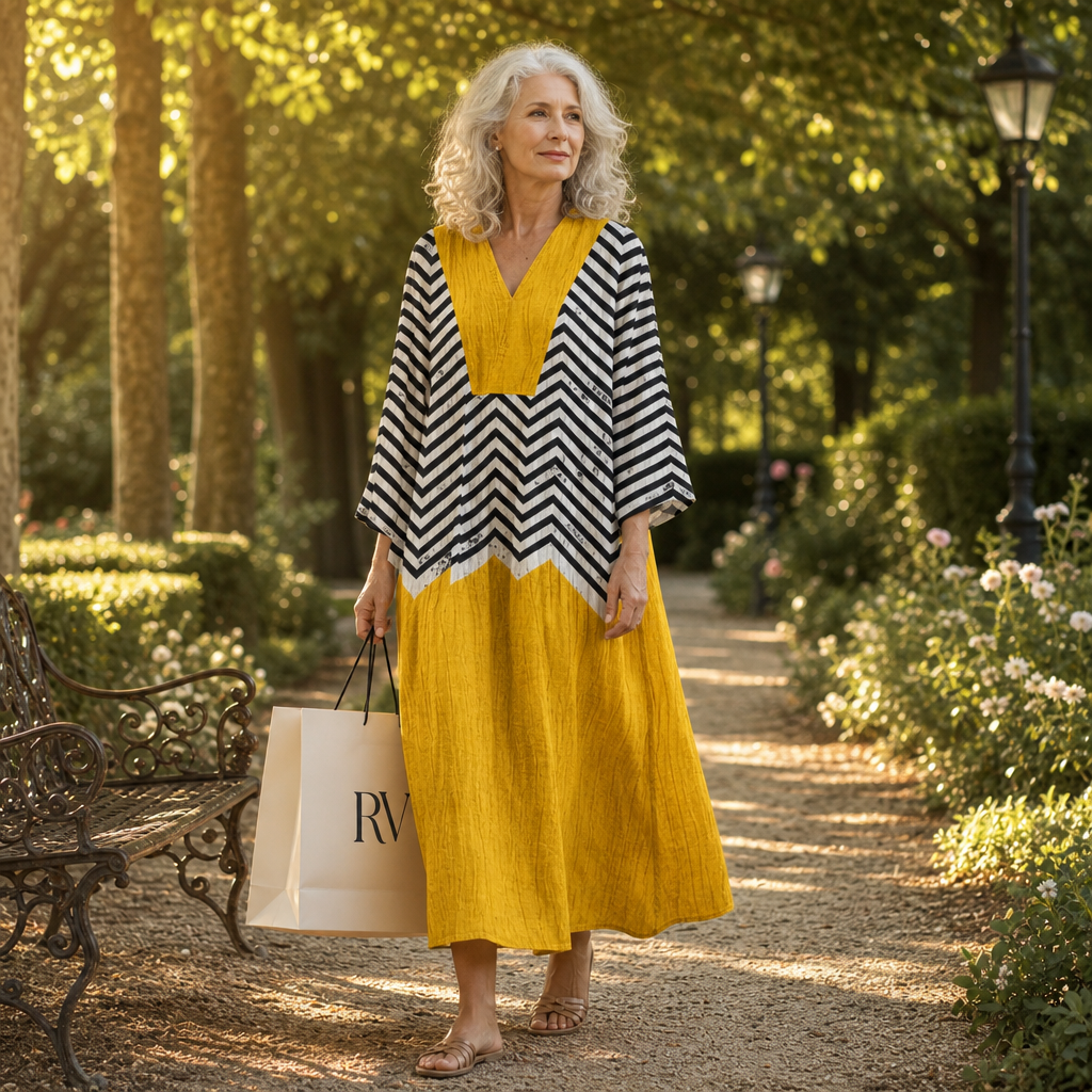 Mia - Flattering Printed Summer Dress
