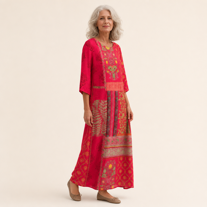 Iris - Long, flowing, chic, and comfortable dress