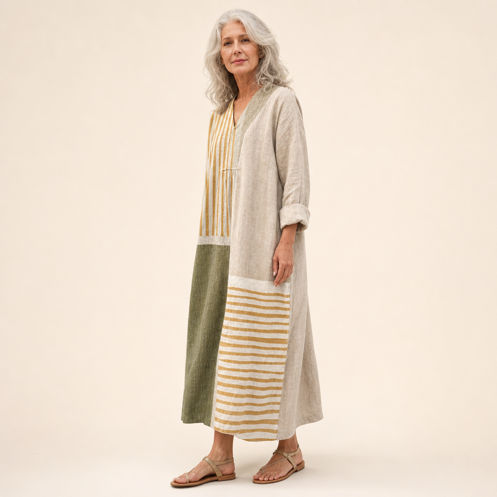 Henriette - Flattering Printed Summer Dress