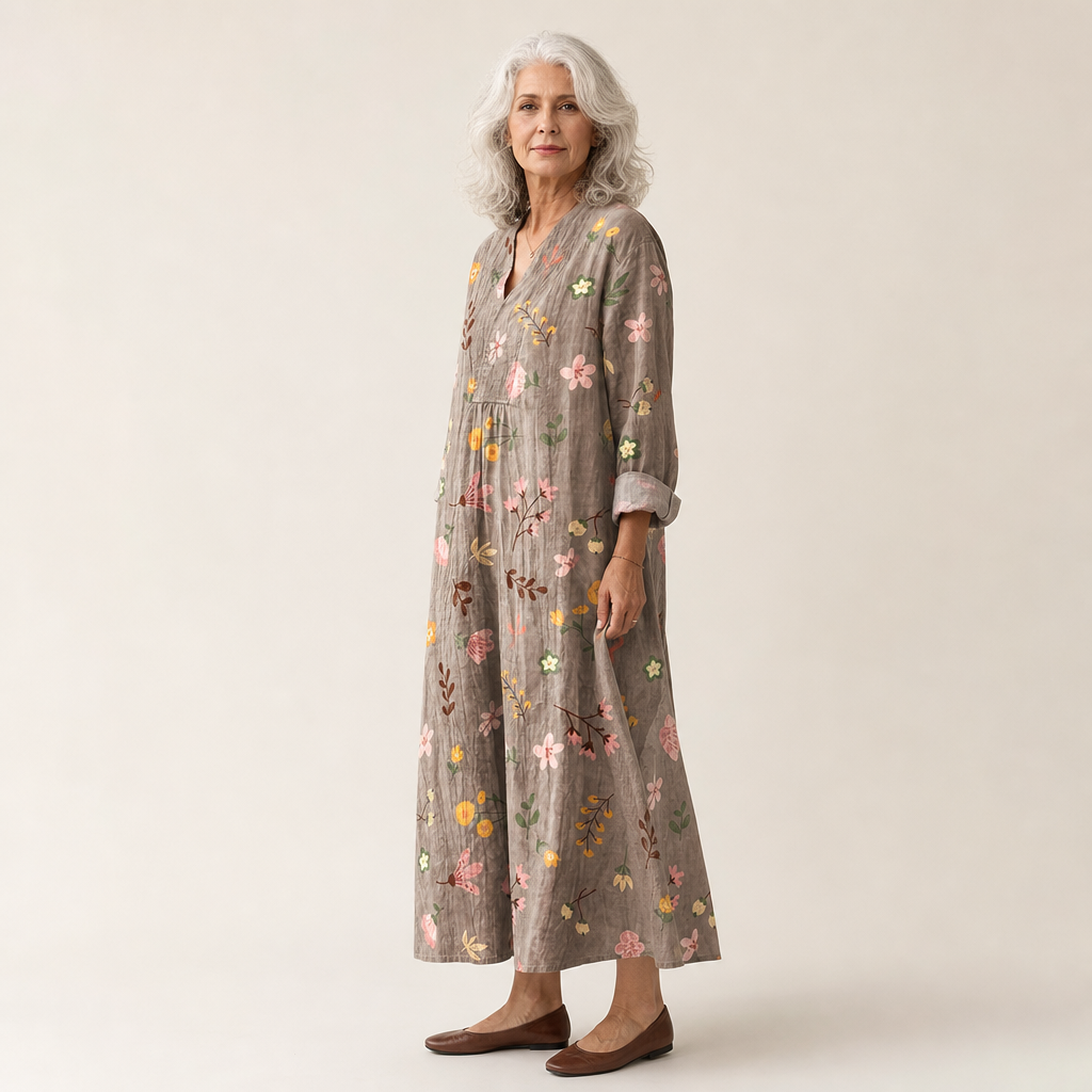 Maëlys - Flattering Printed Summer Dress