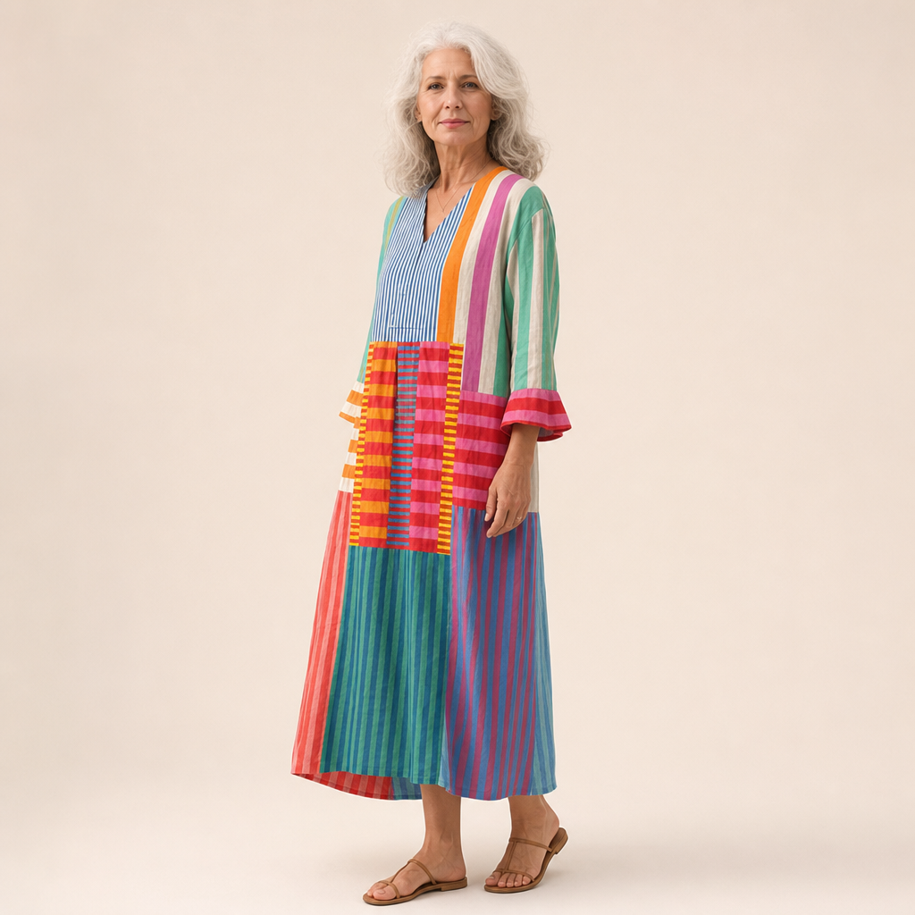 Alix - Flattering Printed Summer Dress
