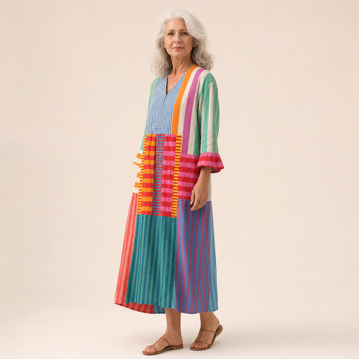 Alix - Flattering Printed Summer Dress