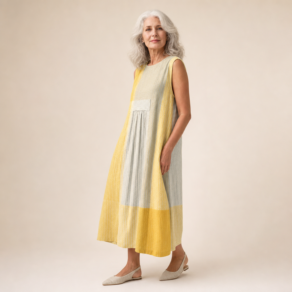 Joy - Comfortable Summer Dress Without Sleeves