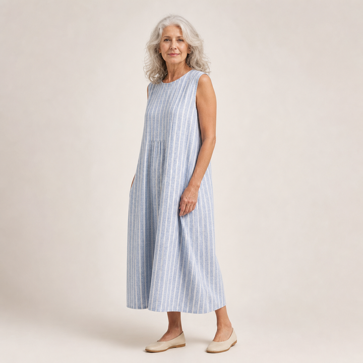Rose - Comfortable Summer Dress Without Sleeves