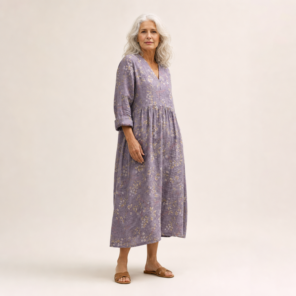 Lino - Flattering Printed Summer Dress