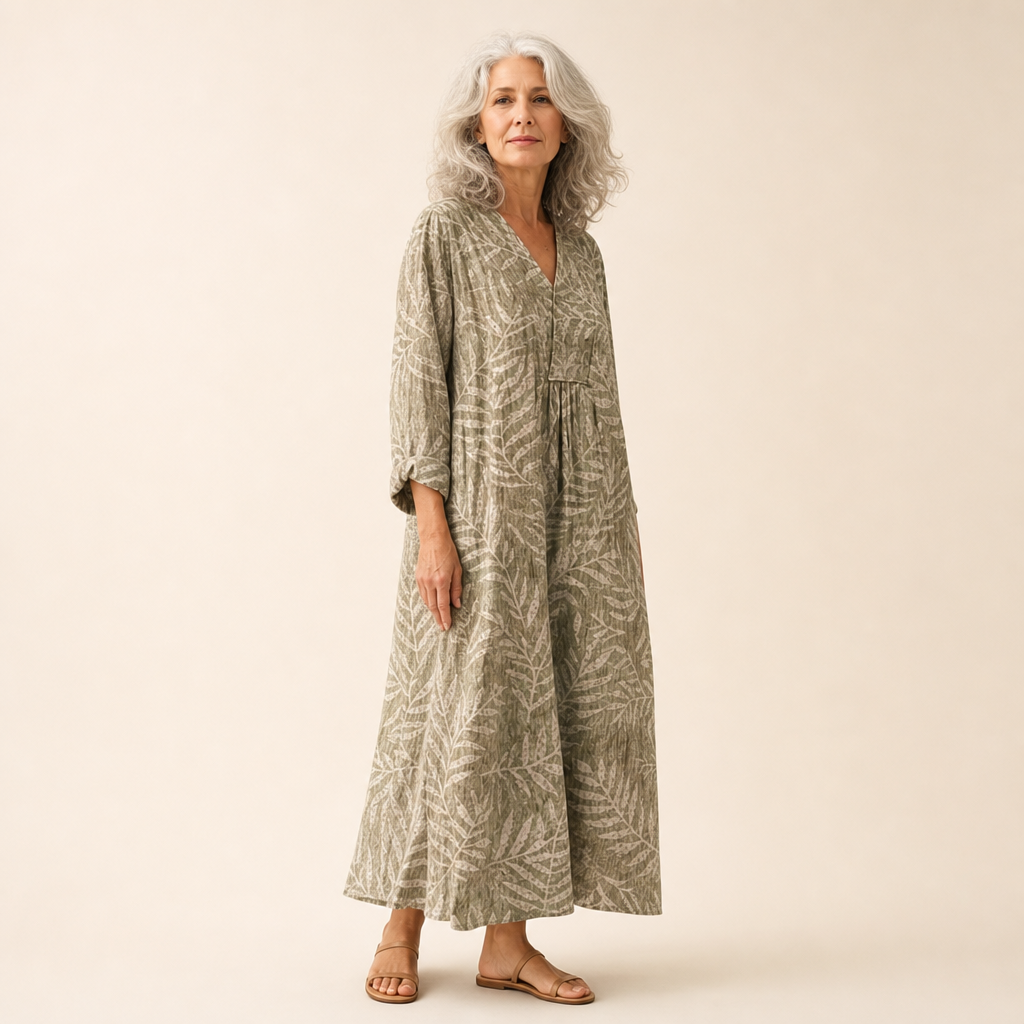 Camille - Flattering Printed Summer Dress