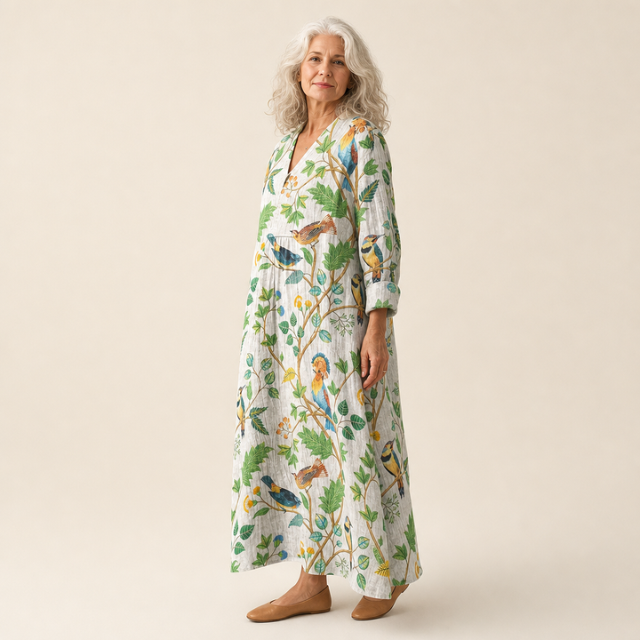 Valentine - Flattering Printed Summer Dress