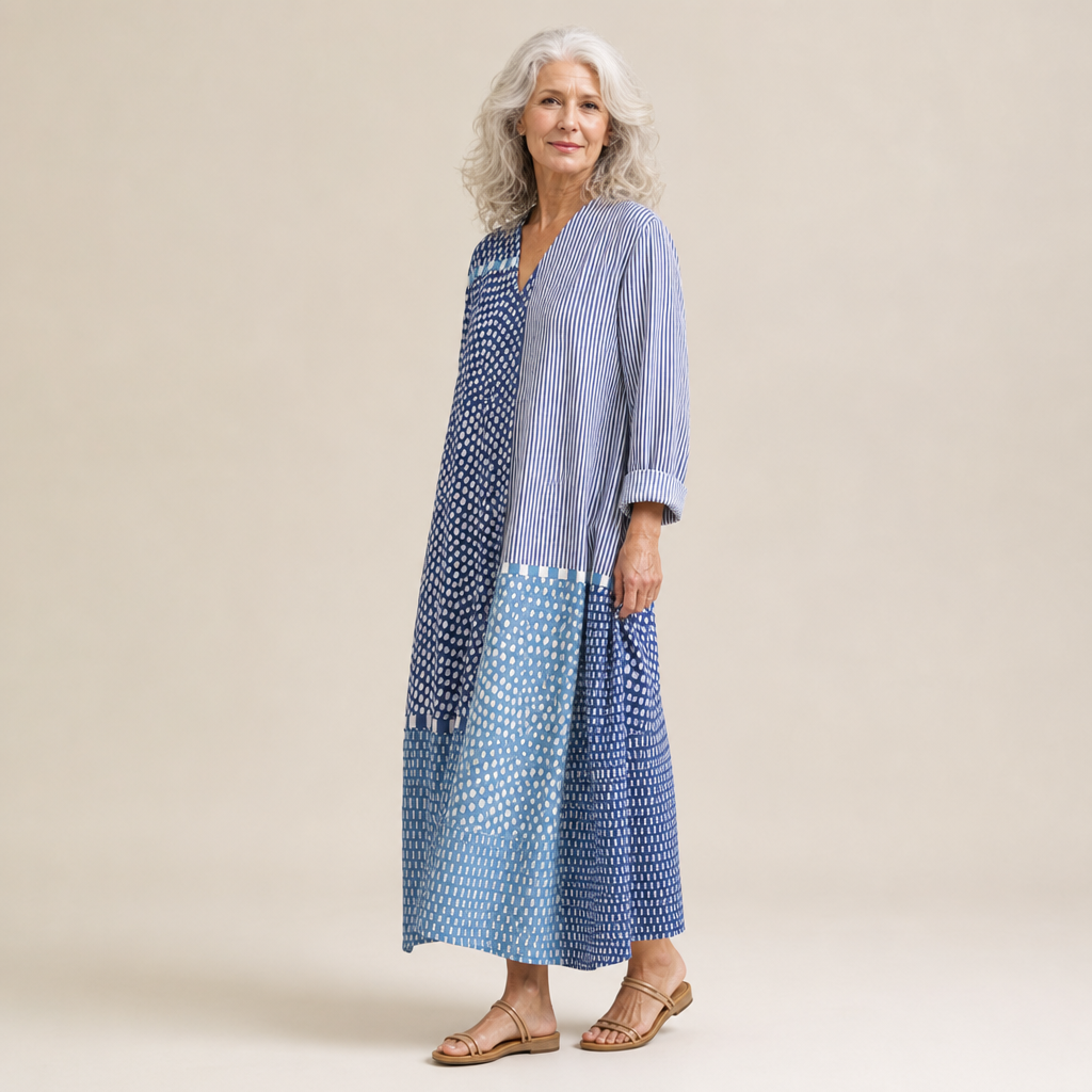 Lou - Flattering Printed Summer Dress