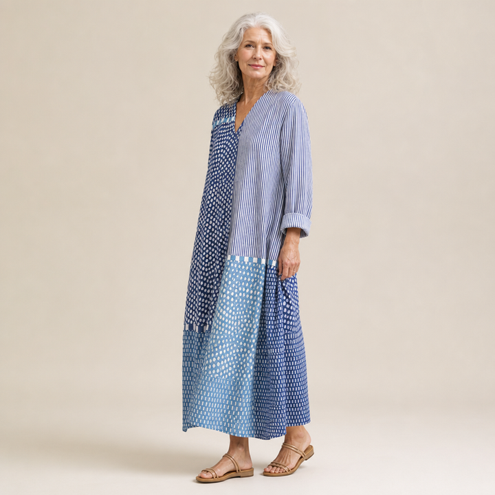 Lou - Flattering Printed Summer Dress