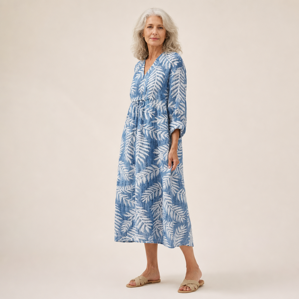Malo - Flattering Printed Summer Dress