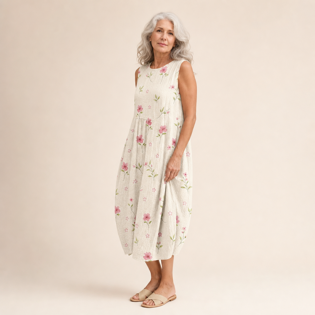Faustine - Comfortable Summer Dress Without Sleeves
