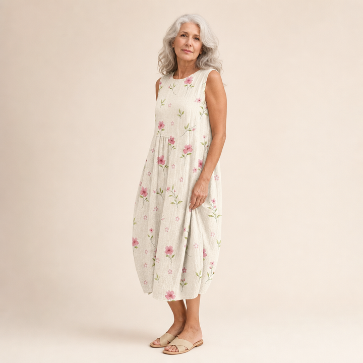Faustine - Comfortable Summer Dress Without Sleeves