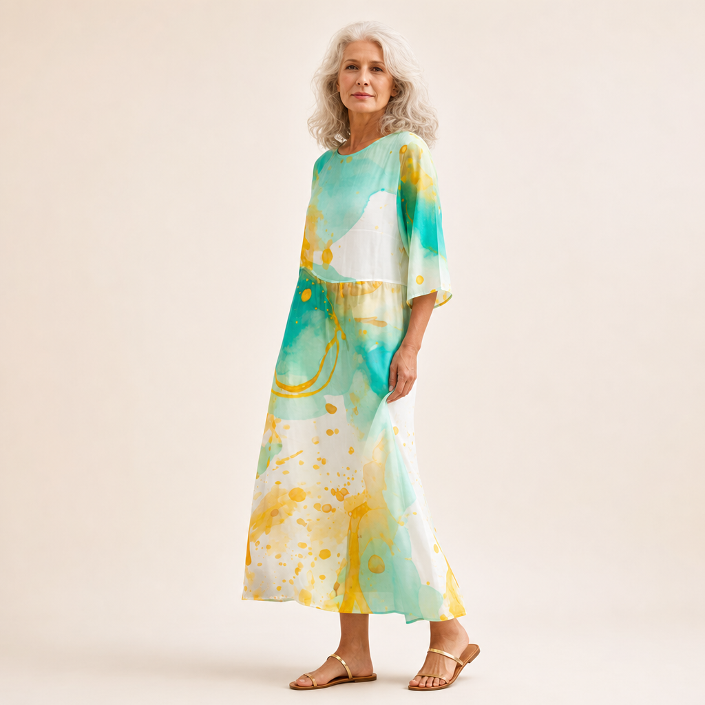 Mireille - Long, flowing, chic, and comfortable dress